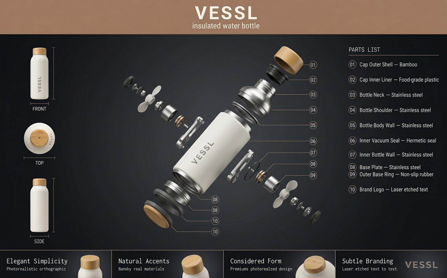 VESSL exploded parts breakdown